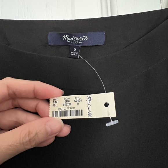 Madewell black 100% silk dress - Picture 7 of 7